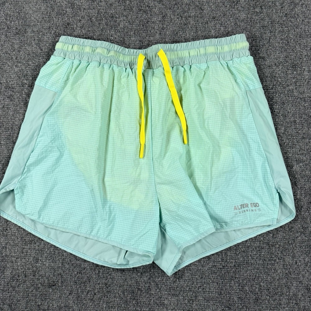 Alter Ego Running Shorts Small Blue Lined 3" Inseam Drawstring Pocket